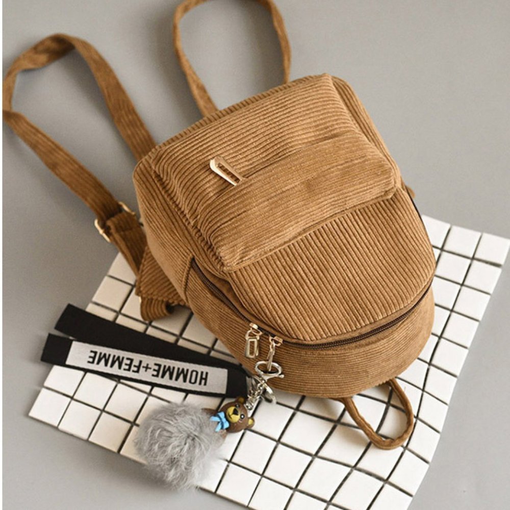 FEMALE MINI YELLOW/BEIGE BACKPACK - Picture 7 of 15